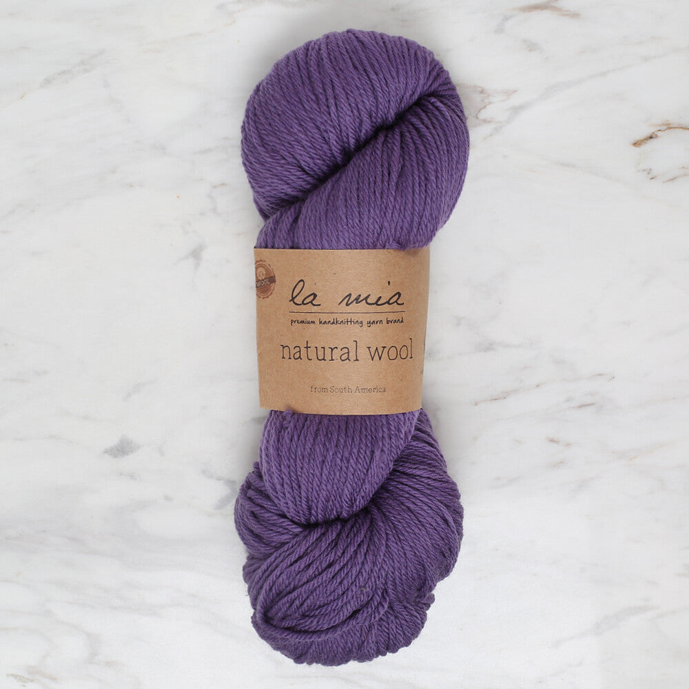 La Mia Natural Wool Mor El Örgü İpi - L269